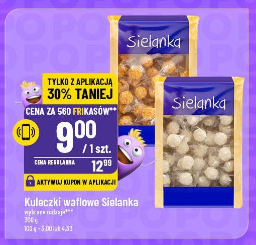 Kuleczki waflowe białe Sielanka promocja