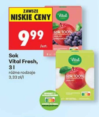 Sok różne rodzaje promocja w Biedronka