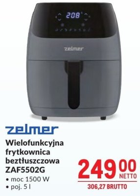 Frytkownica beztłuszczowa Zelmer ZAF5502G promocja w Makro