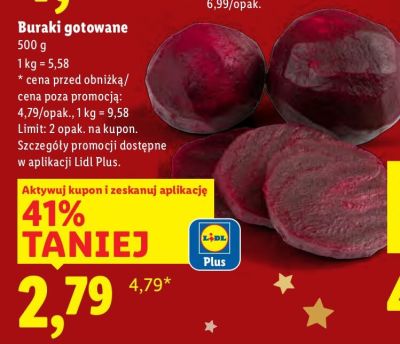 Buraki gotowane promocja w Lidl
