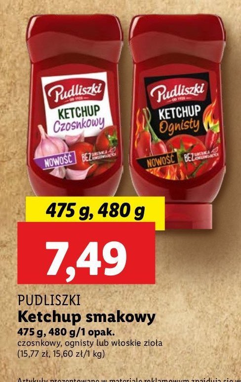 Ketchup czosnkowy Pudliszki promocja