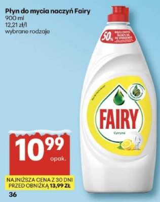 Płyn do mycia naczyń Fairy promocja w Delikatesy Centrum