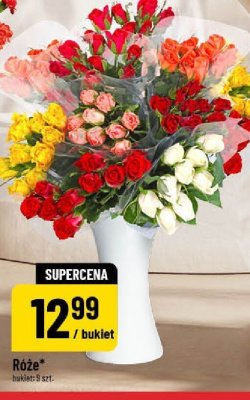 Róże kwiaty cięte promocja w POLOmarket