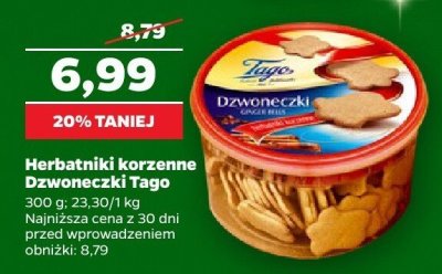 Herbatniki korzenne Dzwoneczki promocja w Netto
