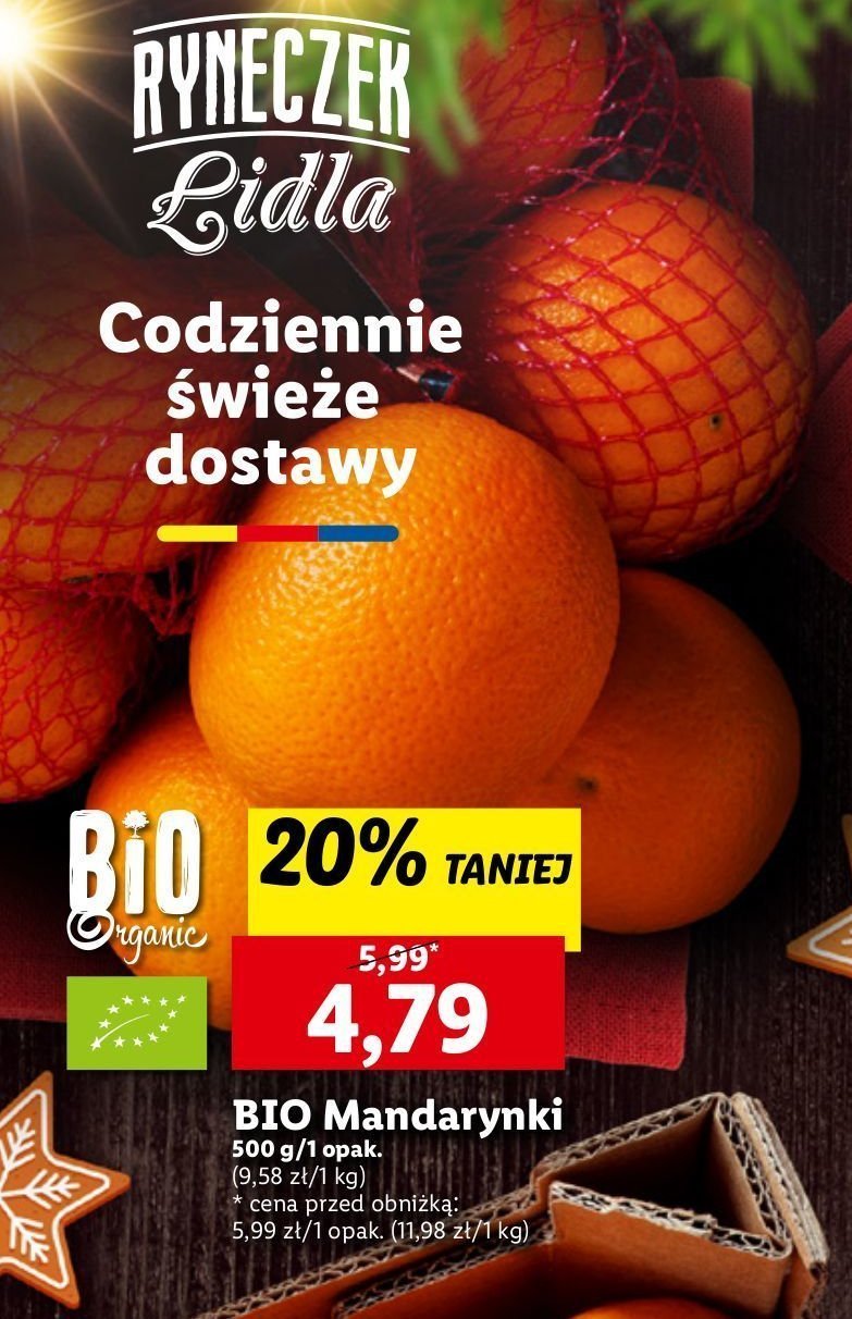 Mandarynki bio Bio organic promocja