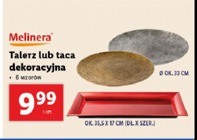 Talerz dekoracyjny 33 cm. Melinera promocja
