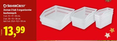 Zestaw 2 / 3 organizerów kuchennych  promocja w Lidl