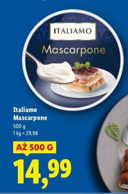 Ser Italiamo Mascarpone promocja w Lidl