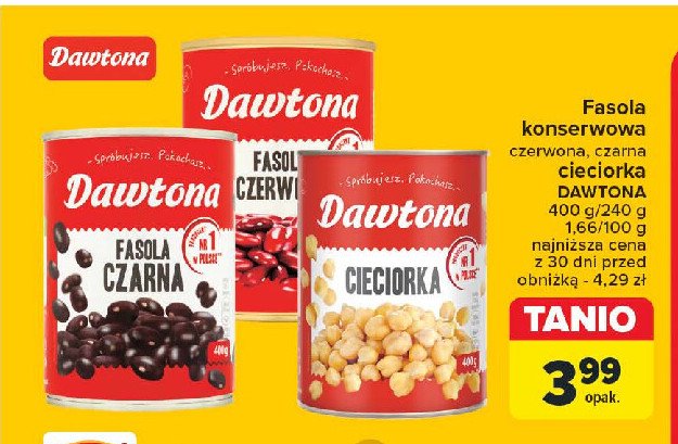 Fasola czarna Dawtona promocja