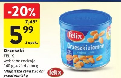 Orzeszki FELIX wybrane rodzaje promocja w Intermarche