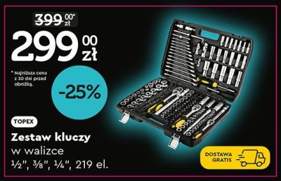 Zestaw kluczy w walizce 19 el. promocja w Biedronka