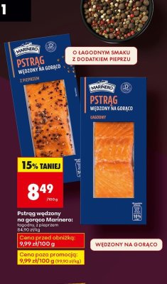 Pstrąg wędzony na gorąco łagodny promocja w Biedronka