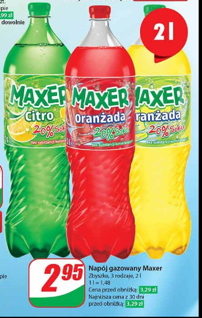 Napój citro Maxer promocja w Dino