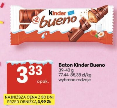 Baton Kinder Bueno promocja w Delikatesy Centrum