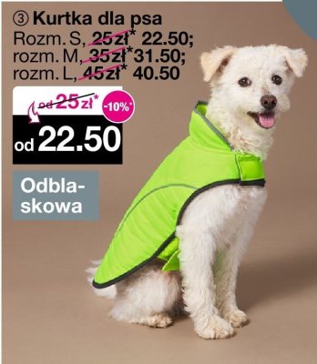 Kurtka dla psa odblaskowa rozmiar S promocja w Woolworth