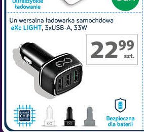 Ładowarka light 3xusb Exc promocja w Auchan