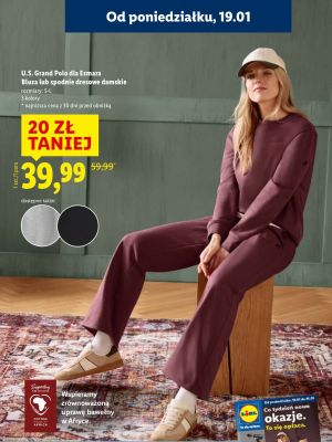 Bluza lub spodnie dresowe damskie promocja w Lidl