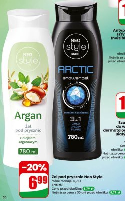 Żel pod prysznic Neo Style Argan promocja w Dino