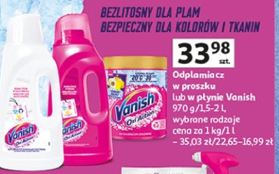 Odplamiacz Vanish oxi action promocja