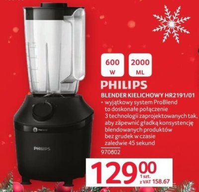 Blender kielichowy HR2191/01 promocja w Selgros