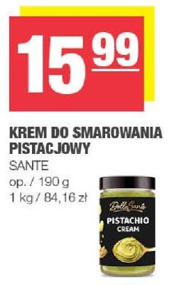 Krem do smarowania pistacjowy SANTE promocja w SPAR