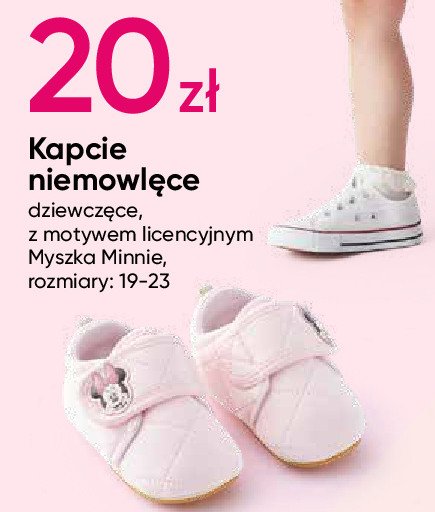 Kapcie niemowlęce myszka minnie 19-23 promocja