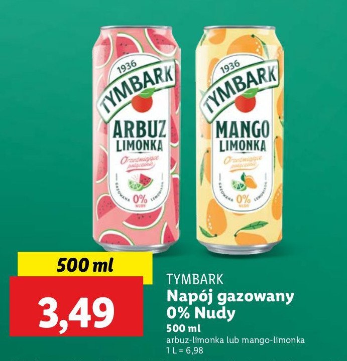 Napój mango limonka Tymbark promocja w Lidl