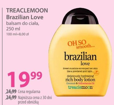 Balsam do ciała TREACLEMOON Brazilian Love 250 ml promocja w Hebe
