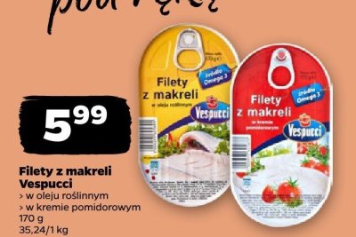 Filety z makreli w oleju roślinnym  promocja w Netto