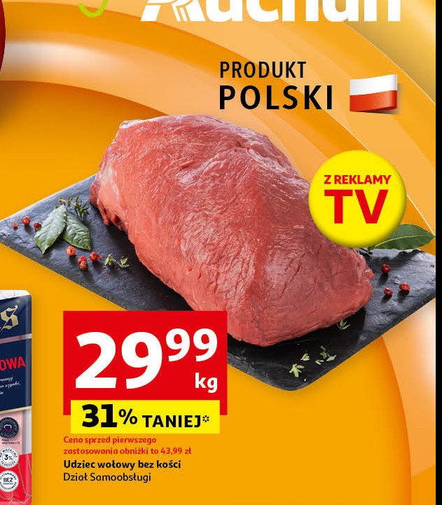 Udziec wołowy bez kości polska promocja