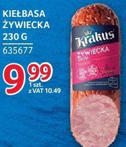 Kiełbasa żywiecka Krakus 230g promocja w Selgros
