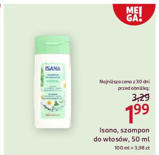 Szampon do włosów 7 ziół Isana promocja w Rossmann