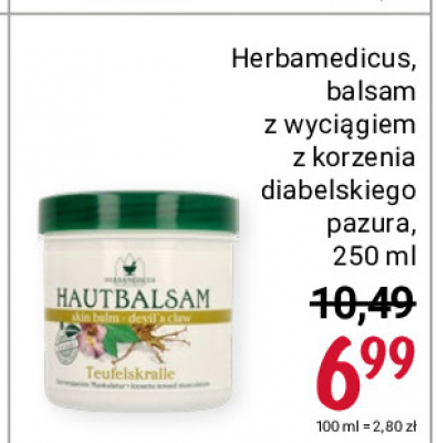 Maść z wyciągiem z korzenia diabelskiego pazura Herbamedicus promocja