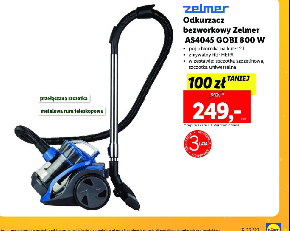 Odkurzacz as4045 Zelmer promocja