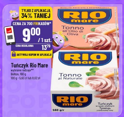 Tuńczyk Rio Mare w sosie własnym promocja w POLOmarket