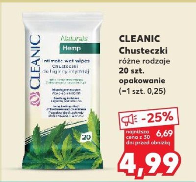 Chusteczki Hemp różne rodzaje 20 szt. promocja w Kaufland