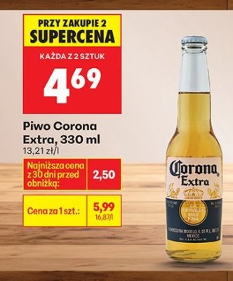 Piwo Corona Extra 330 ml promocja w Biedronka