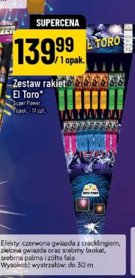 Fajerwerki Zestaw rakiet El Toro Super Power 1 opak. - 17 szt. promocja w POLOmarket