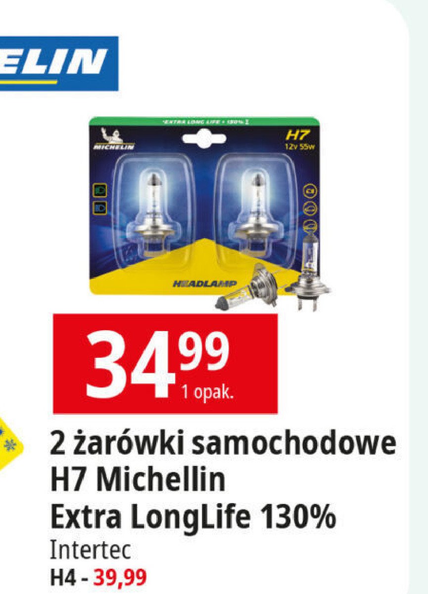 Żarowka h7 Michelin promocja