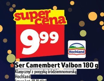 Ser Camembert Valbon 180 g promocja w TOPAZ