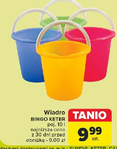 Wiadro bingo 10 l Keter promocja w Carrefour