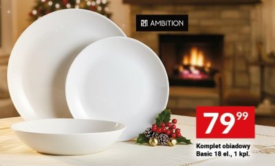 Komplet obiadowy Basic 18 el., 1 kpl. promocja w Twój Market