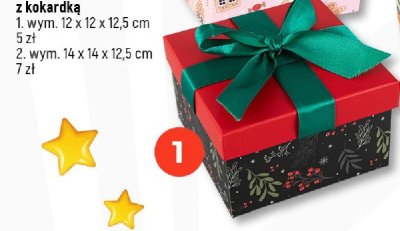 Pudełko prezentowe z kokardką 12 x 12 x 12,5 cm promocja w Dealz