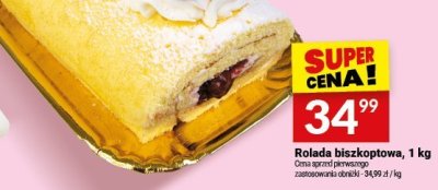 Rolada biszkoptowa, 1 kg promocja w Twój Market