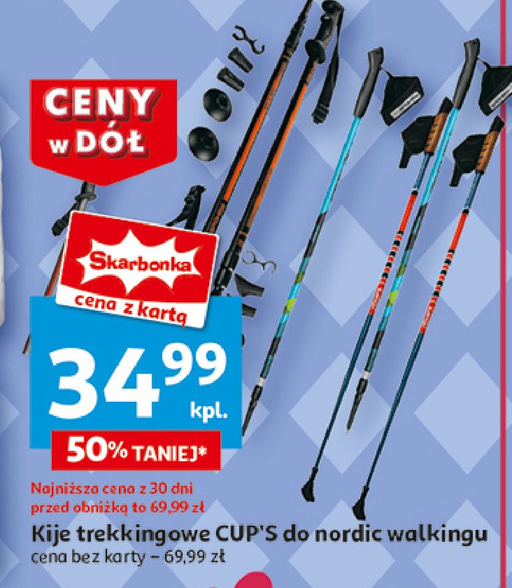 Kije trekkingowe cup's promocja w Auchan