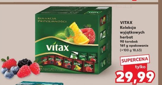 Kolekcja wyjątkowych herbat VITAX ZESTAW promocja