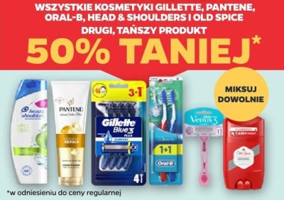 Wszystkie kosmetyki Gilette, Pantene, Oral-B, Head&Shoulders, Old Spice drugi -50% taniej promocja w Netto