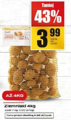 Ziemniaki 4kg promocja w Supeco