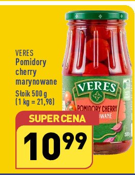 Pomidory marynowane cherry Veres promocja