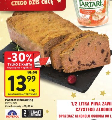 Pasztet z żurawiną INDYKPOL promocja w Intermarche